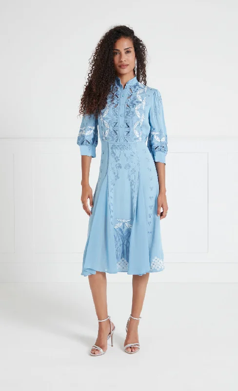 Steals and Deals Daphne Dress - Wedgewood Blue