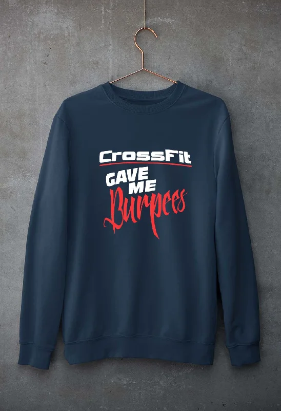 Discount Mania high-quality athletic sweatshirtCrossFit Gym Burpees Unisex Sweatshirt for Men/Women