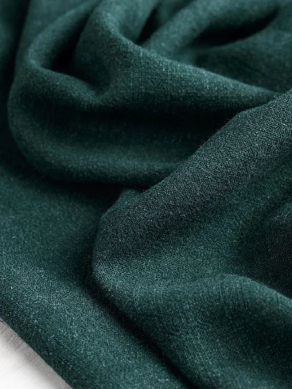 Textured Viscose Linen - Forest Green