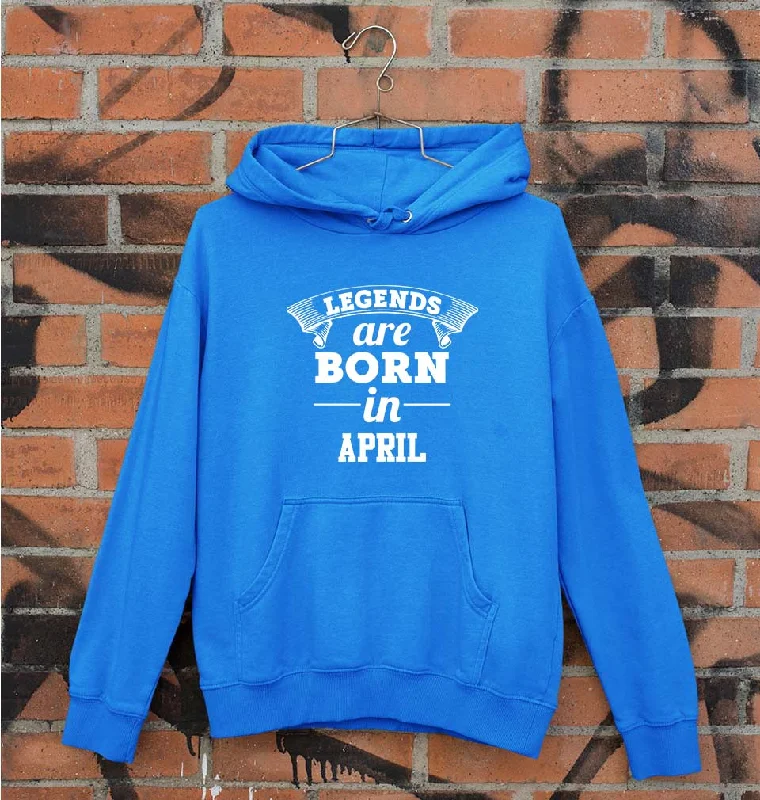 Price Drop sleek hoodieLegends are Born in April Unisex Hoodie for Men/Women