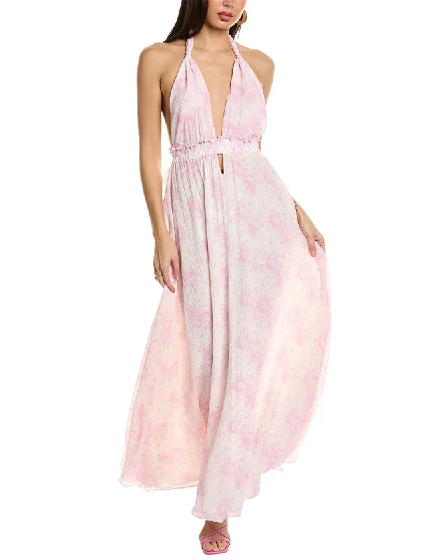 LoveShackFancy Love Silk-Blend Maxi Dress