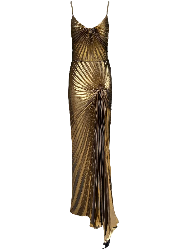 Members Only Dazed Dress Floor Length Metallic