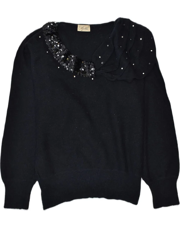 Today’s Deal sporty hoodieVINTAGE Womens V-Neck Jumper Sweater UK 14 Medium Black Wool Today’s Deal sporty hoodieVINTAGE Womens V-Neck Jumper Sweater UK 14 Medium Black Wool