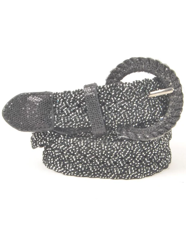 Buy Now padded puffer coatBlack Waist Belt - L