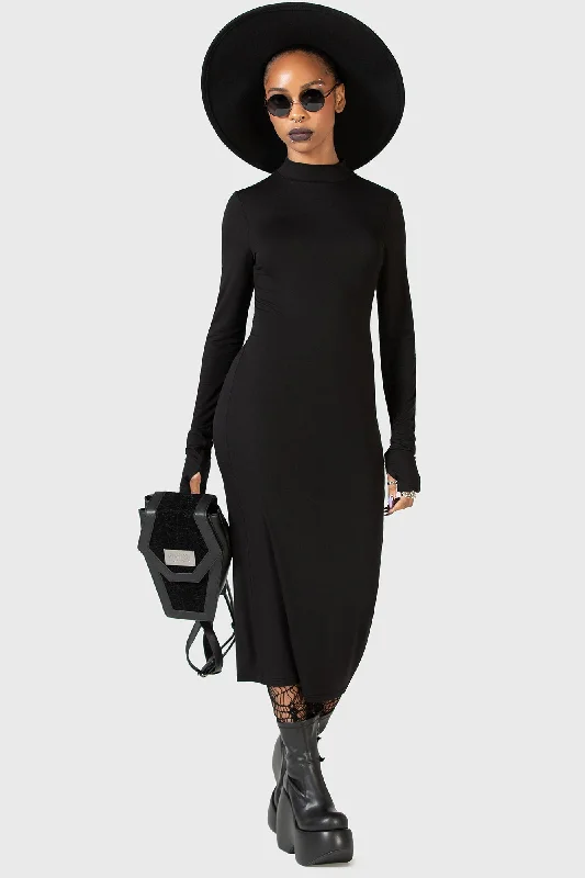Super Bargain Flash Of Presence Midi Dress - Resurrect