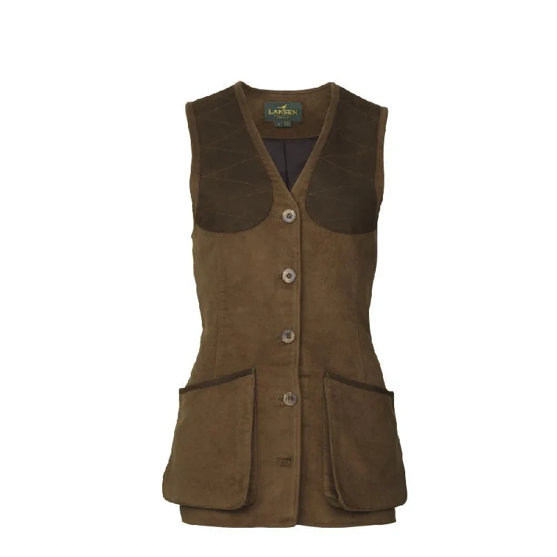 Great Deals faux fur coatLaksen Belgravia Beauly Ladies Moleskin Shooting Vest - Bronze