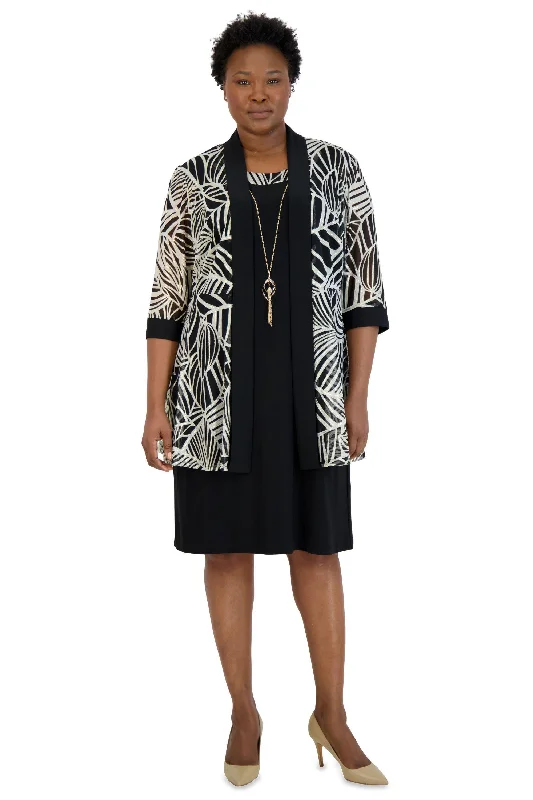Savings Event elegant dressR&M Richards 9143W Plus Size Two Piece Jacket Dress
