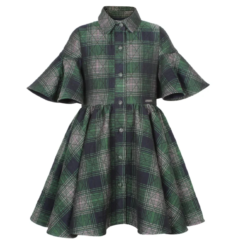 Little sister green dress by Jessie & James