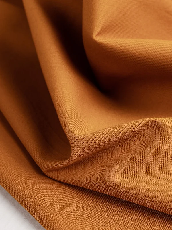 Lightweight Organic Cotton Stretch 6 oz Twill - Copper