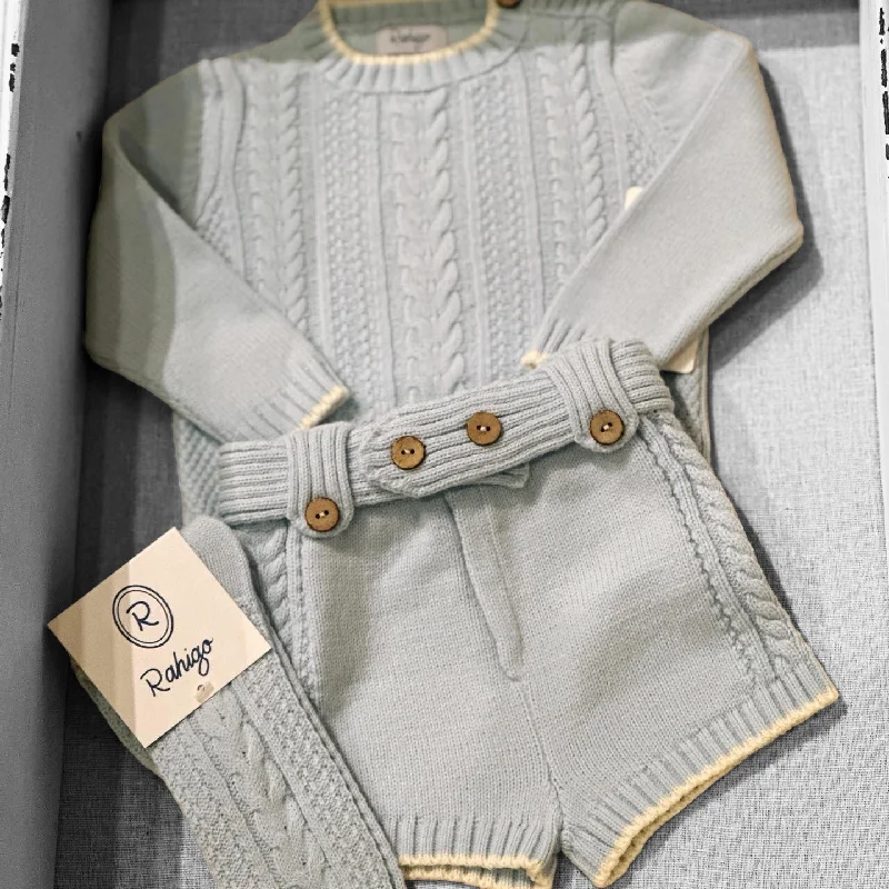 Discount Deals off-the-shoulder dressBoy's Baby Blue Short Set