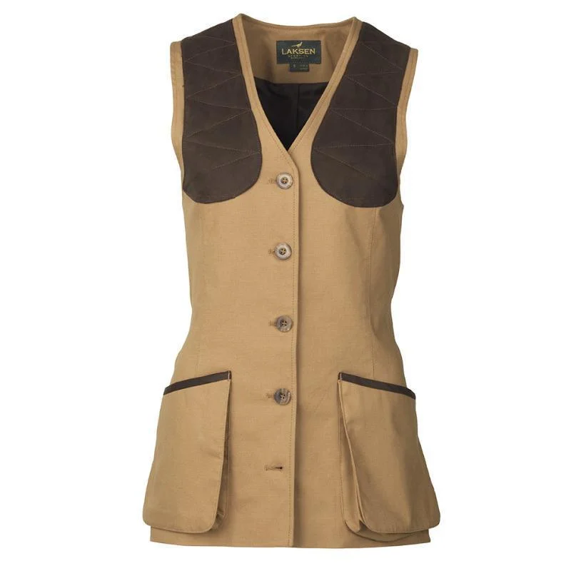 TIME-Limited Offer relaxed fit coatLaksen Cottonwoods Ladies Shooting Vest - Camel