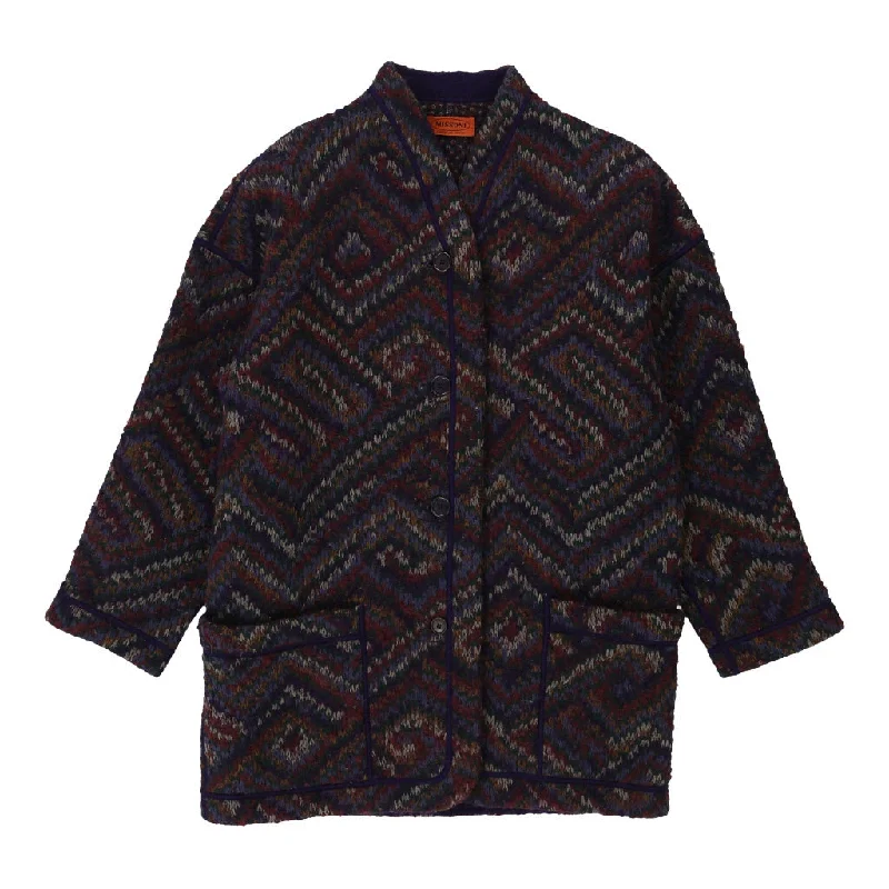 Huge Discounts long-sleeve coatMissoni Coat - Large Multicoloured Wool Blend