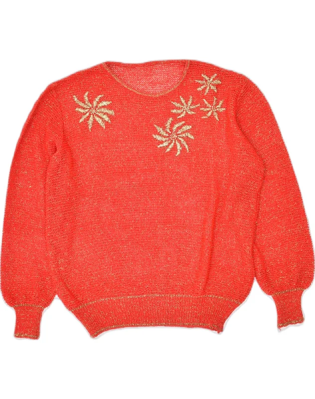Huge Savings fitted hoodieVINTAGE Womens Boat Neck Jumper Sweater UK 14 Large Red Floral Huge Savings fitted hoodieVINTAGE Womens Boat Neck Jumper Sweater UK 14 Large Red Floral
