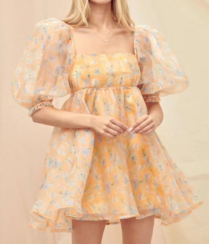 Price Fest trendy wrap dressBlossom Dress In Orange