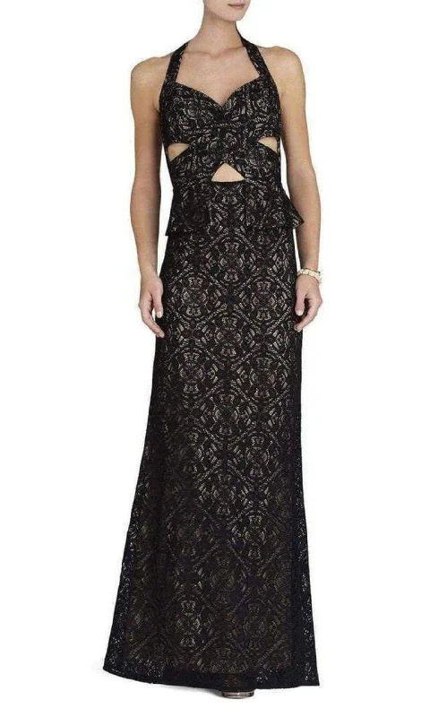 Special Discount romantic dressDaga Cutout Halter Black Gown Dress