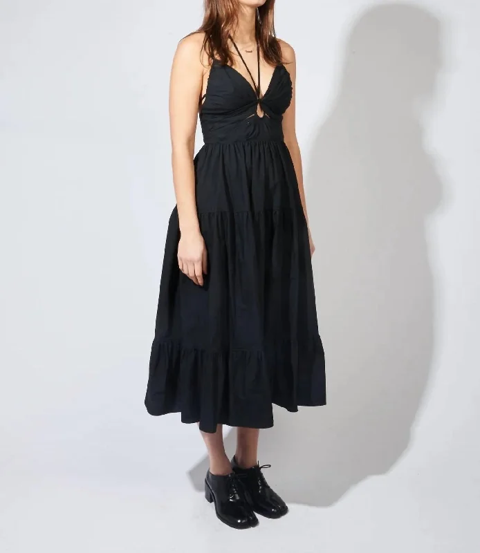 Discount Mania textured dressPhoebe Dress In Noir