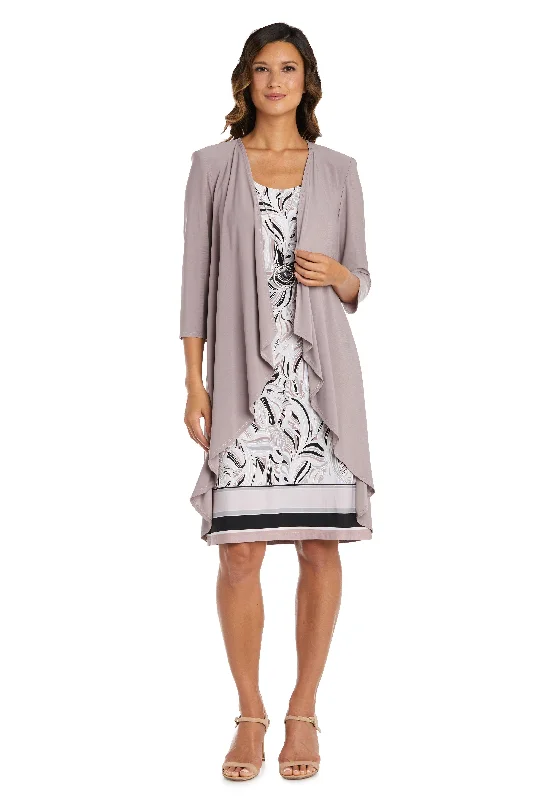 Super Sale ruffle dressR&M Richards 9267P Short Petite Jacket Dress