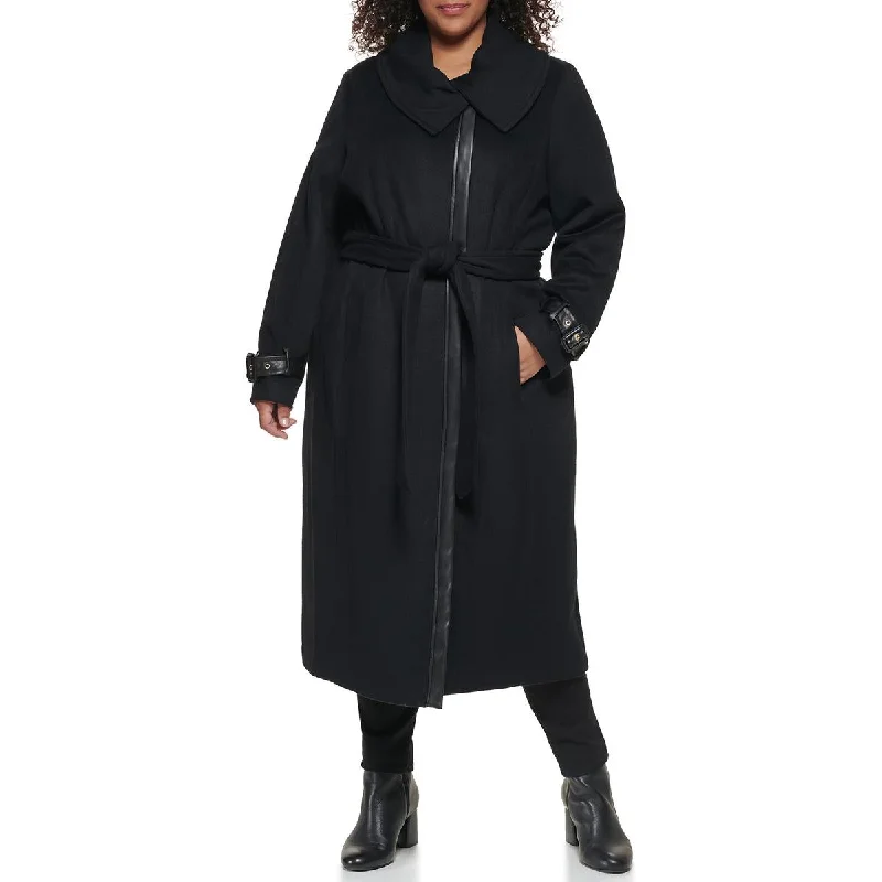 Best Bargains tailored blazer coatPlus Womens Wool Blend Belted Wrap Coat