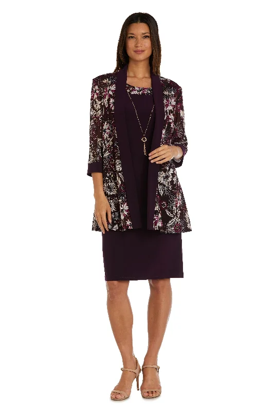 Final Clearance formal dressR&M Richards 9523 Short Mother Of The Bride Dress
