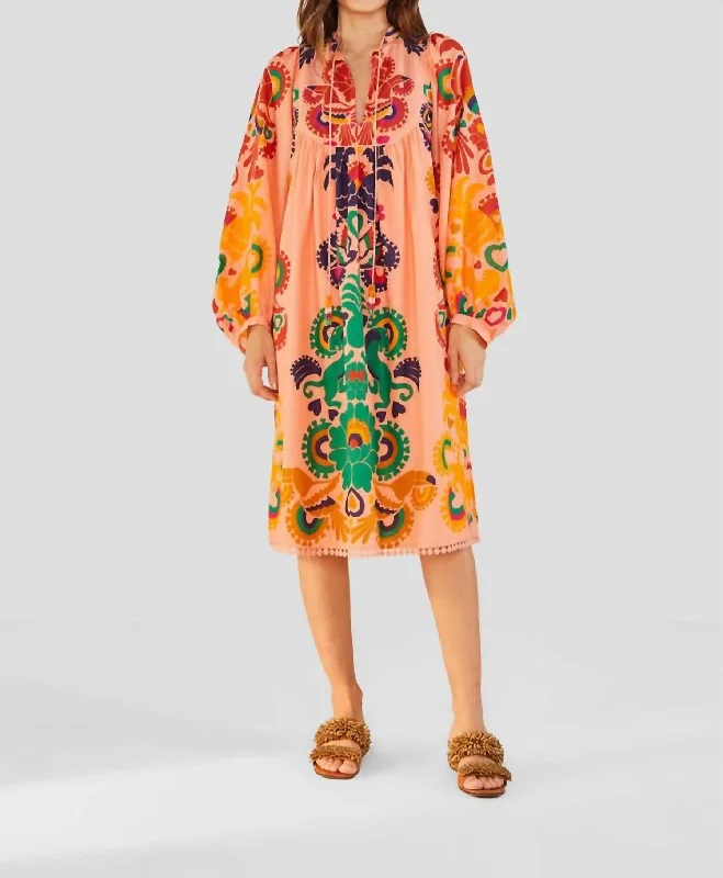 Final Clearance statement dressAmulet Midi Dress In Peach