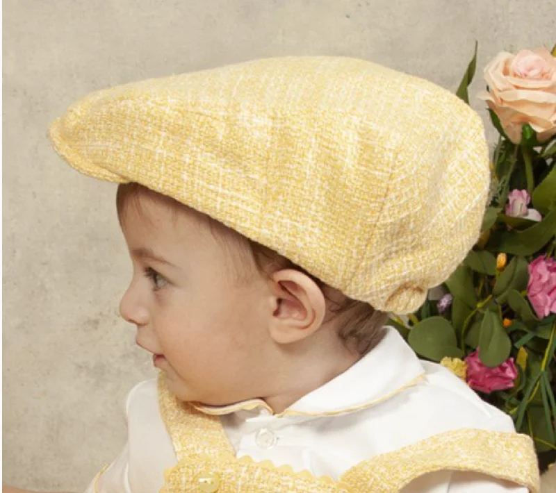 Major Savings pleated maxi dressBoys Yellow Tweed Jeff Cap