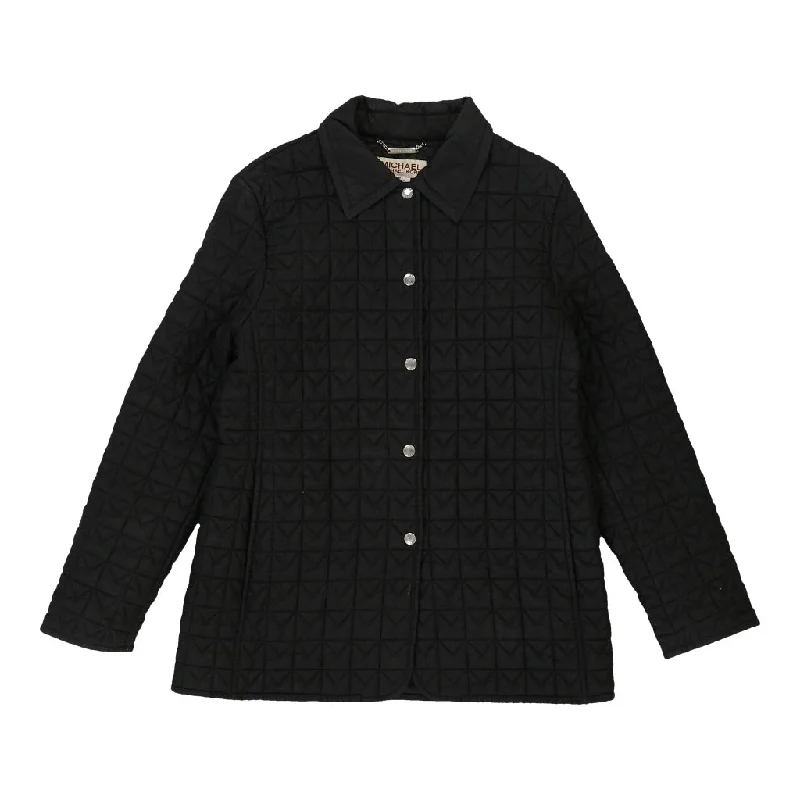 Mega Deal fashionable quilted coatMichael By Michael Kors Coat - Medium Black Nylon