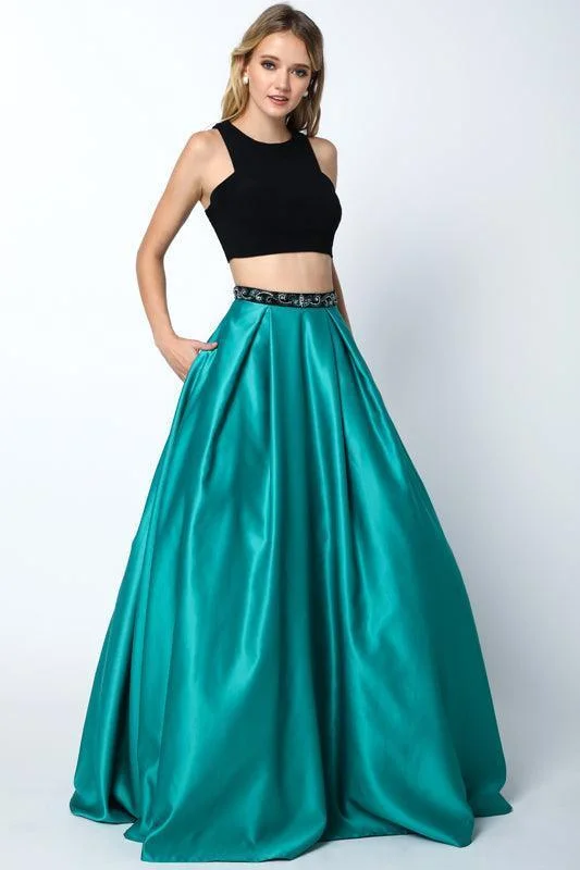 Special Price sleek midi dressLong Ball Gown Two Piece Dress Sale