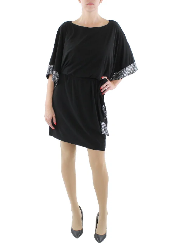 Unmissable Offer summer dressWomens Knit Sequined Cocktail and Party Dress