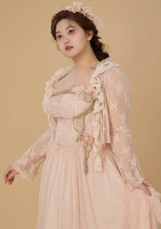 Today’s Deal Curve & Plus Flower Kissing Wonderland Corset Dress