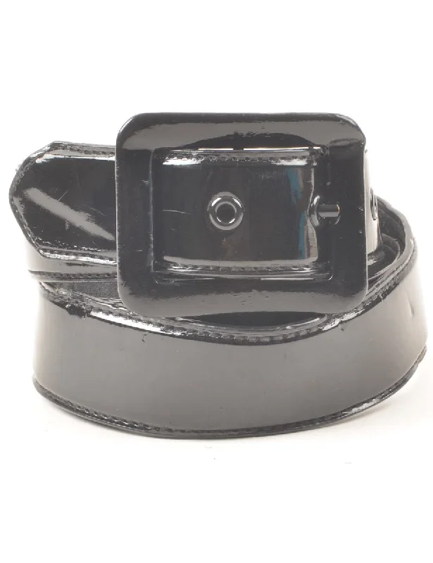 Price Reduction graphic coatBlack Waist Belt - M