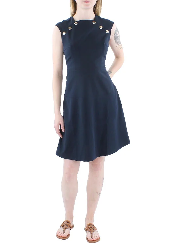 Deal of the Week shift dressPetites Womens Crepe Mini Sheath Dress
