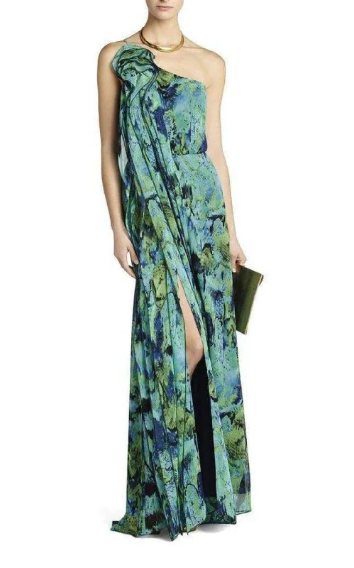 Online Only minimalistic dressNalda One-Shoulder Long Ruffle Dress