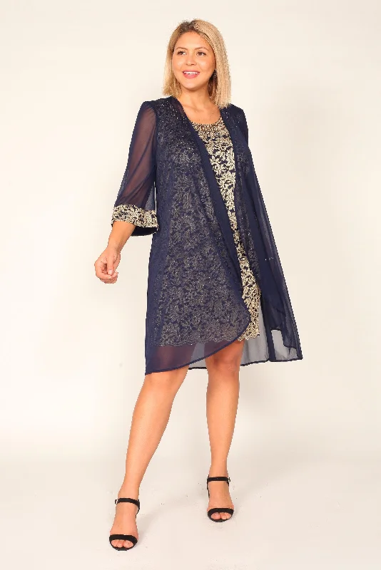 Fantastic Offers trendy bodycon dressR&M Richards 7312W Plus Size Short Jacket Dress