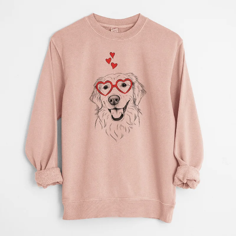 Closeout Sale performance workout sweatshirtValentine Maple the Golden Retriever - Unisex Pigment Dyed Crew Sweatshirt Closeout Sale performance workout sweatshirtValentine Maple the Golden Retriever - Unisex Pigment Dyed Crew Sweatshirt