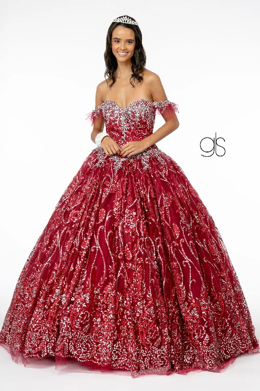 One-DAY Sale cocktail party dressLong Glitter Mesh Quinceanera Dress