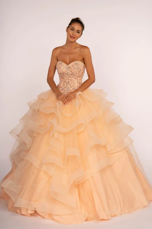 Deal of the Day pleated dressLong Prom Quinceanera Dress Sweet 16