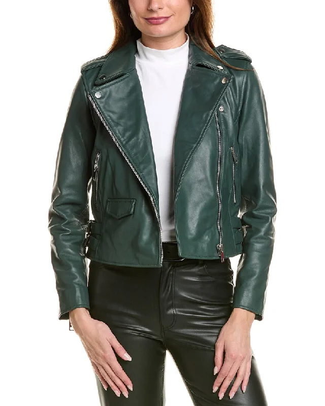 Super Sale insulated trench coatWalter Baker Liz Leather Jacket