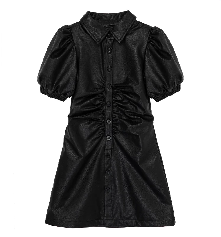 Special Discount fitted bodycon dressFaux Leather Skater Dress