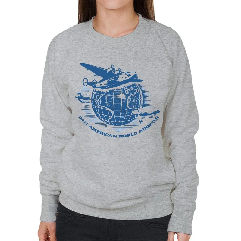 Deal Frenzy urban activewear hoodiePan Am Flying Around The World Women's Sweatshirt Deal Frenzy urban activewear hoodiePan Am Flying Around The World Women's Sweatshirt