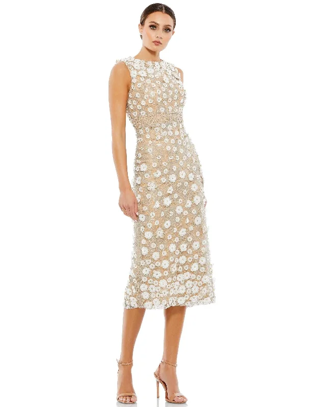 Fantastic Offers velvet dressMac Duggal 67853 Sleeveless Floral Formal Dress
