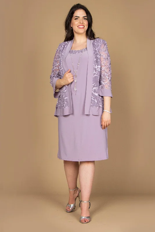 Exclusive Savings textured dressR&M Richards 7077 Short Mother Of The Bride Dress