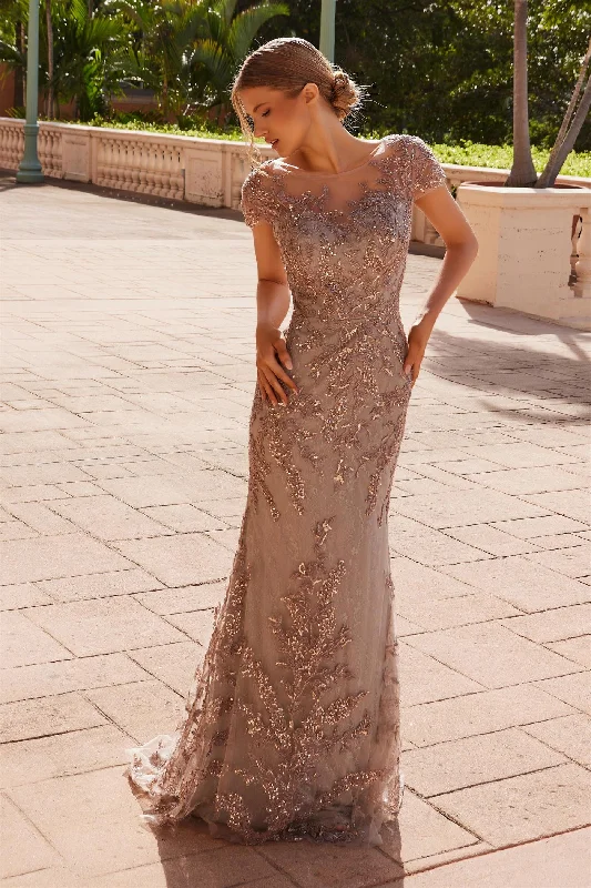 Epic Deals fitted dressNox Anabel MT110 Long Mother of the Bride Sequin Formal Dress