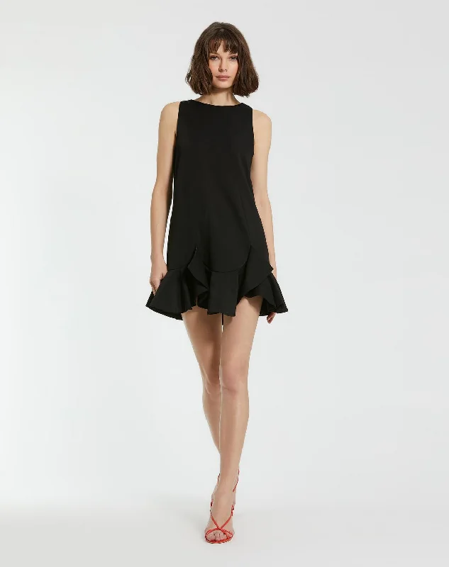 Super Bargain comfy maxi dressMac Duggal 20957 Short Homecoming Ruffle Hem Cocktail Dress