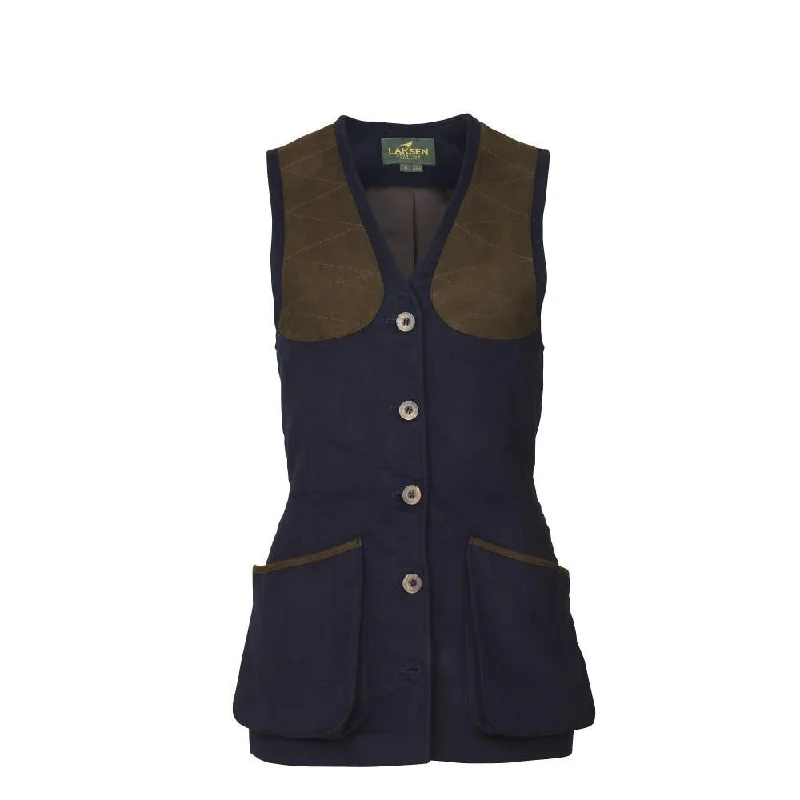 Deal Frenzy high-quality coatLaksen Belgravia Beauly Ladies Moleskin Shooting Vest - Navy Deal Frenzy high-quality coatLaksen Belgravia Beauly Ladies Moleskin Shooting Vest - Navy