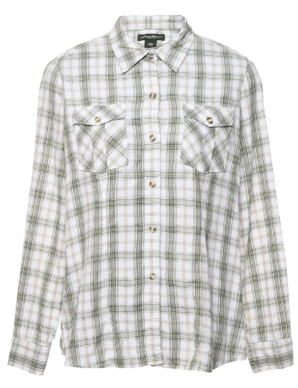 Limited Time Offer wool-blend coatEddie Bauer Checked Shirt - M