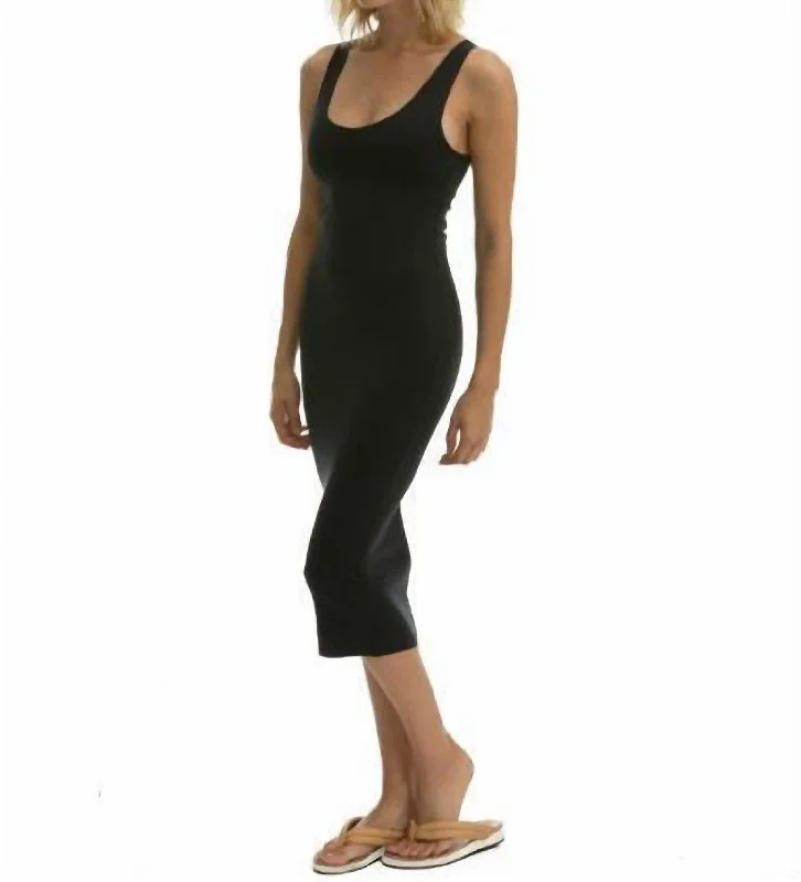 Don't Wait flowy maxi dressBody Con Dress In Black