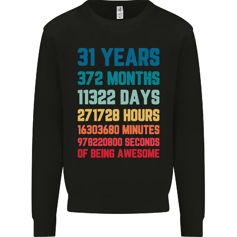 Price Meltdown minimalist gym sweatshirt31st Birthday 31 Year Old Mens Sweatshirt Jumper Price Meltdown minimalist gym sweatshirt31st Birthday 31 Year Old Mens Sweatshirt Jumper