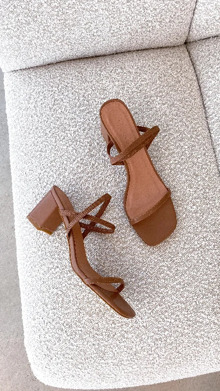 Price Cut Balton Mule Heel - Teak