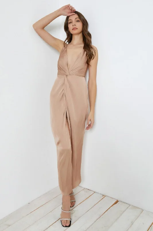 TIME-Limited Offer minimalistic dressMustard Seed Twisted Front Slip Backless Dress