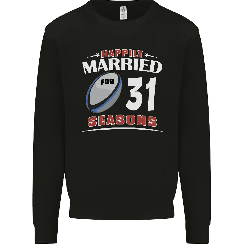 Season Finale Sale workout style hoodie31 Year Wedding Anniversary 31st Rugby Mens Sweatshirt Jumper Season Finale Sale workout style hoodie31 Year Wedding Anniversary 31st Rugby Mens Sweatshirt Jumper
